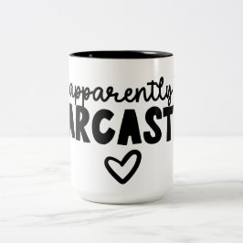 Caneca De Café Em Dois Tons Iam Sarcastic - arte tipográfica