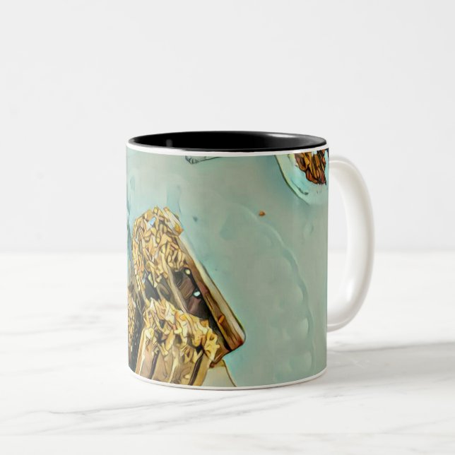 Caneca De Café Em Dois Tons Ice cream cake (Frente Esquerda)