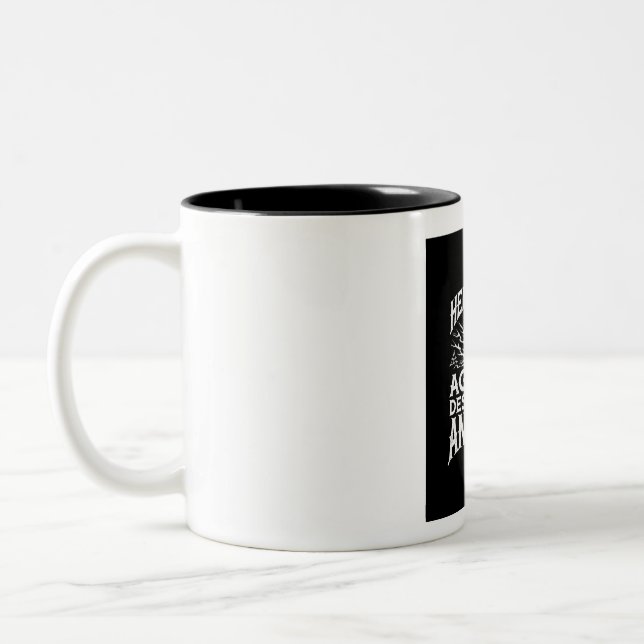 Caneca De Café Em Dois Tons Ícone Feminista Malcriado (Esquerda)
