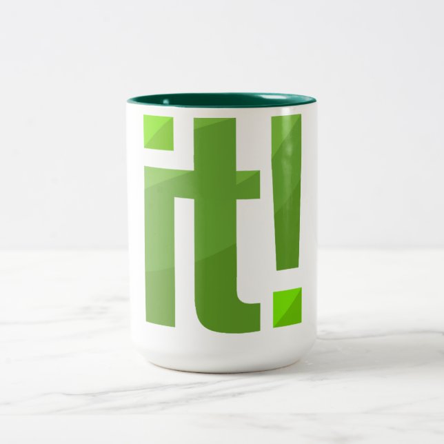 Caneca De Café Em Dois Tons Icone IT Coffee Mug (Centro)
