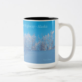 Caneca De Café Em Dois Tons Icy Trees