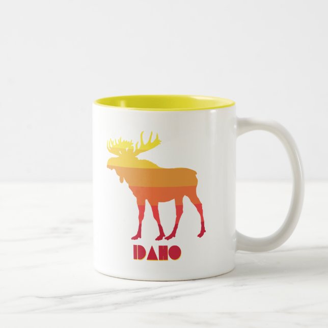 Caneca De Café Em Dois Tons Idaho Moose (Direita)