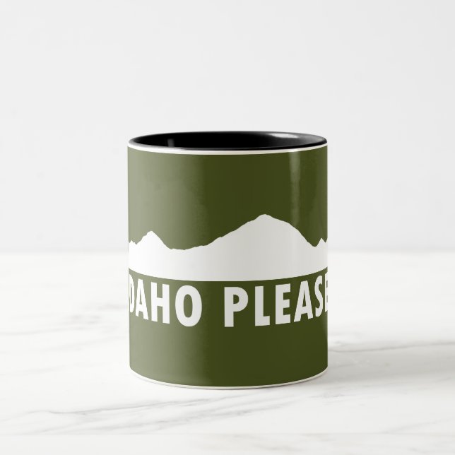 Caneca De Café Em Dois Tons Idaho por favor (Centro)