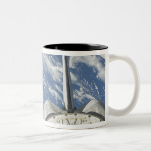 Caneca De Café Em Dois Tons Ideia parcial do esforço do vaivém espacial