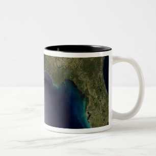 Caneca De Café Em Dois Tons Ideia satélite do estado unido do sudeste 2