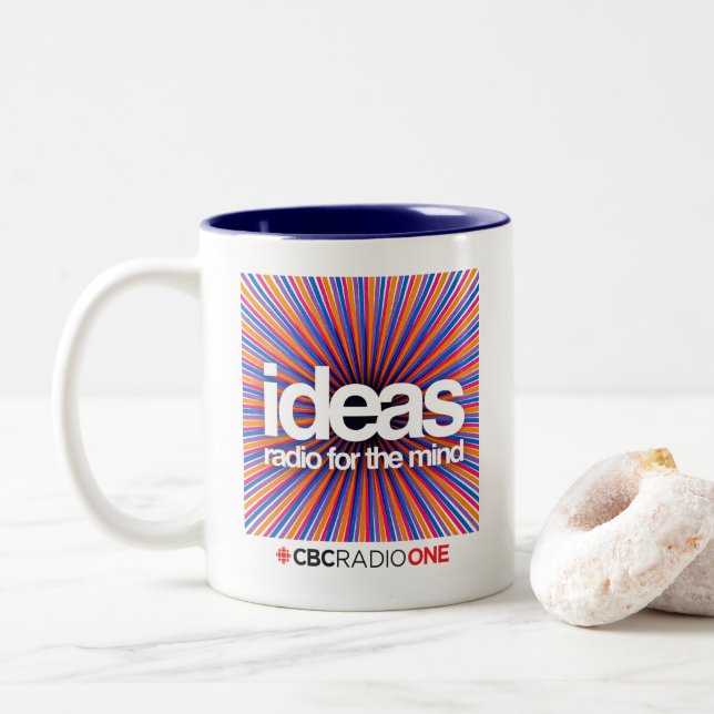 Caneca De Café Em Dois Tons Ideias CBC (Com Donut)