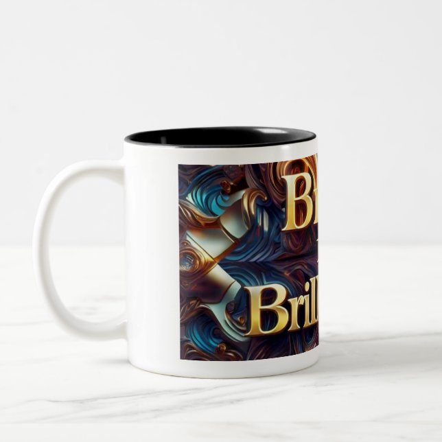 Caneca De Café Em Dois Tons "Ideias Shimmering" (Esquerda)