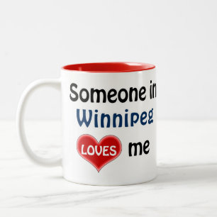 Caneca De Café Em Dois Tons Iemand in Winnipeg houdt van me
