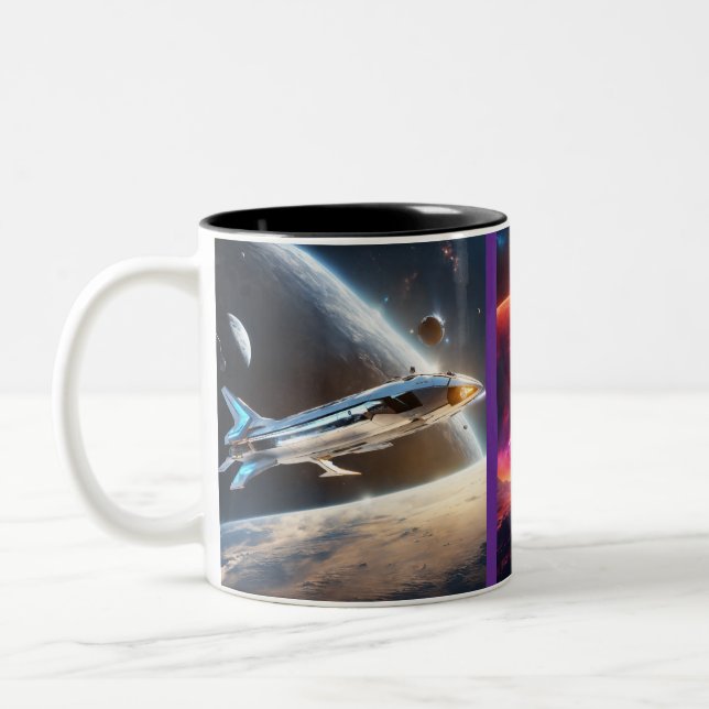 Caneca De Café Em Dois Tons Ignition Beyond the Red Horizon (Esquerda)