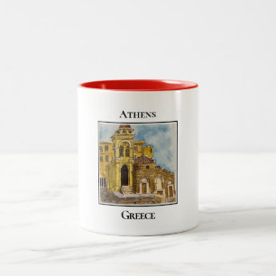 Caneca De Café Em Dois Tons Igreja de Panagia Pantanassa Monastiraki, Atenas