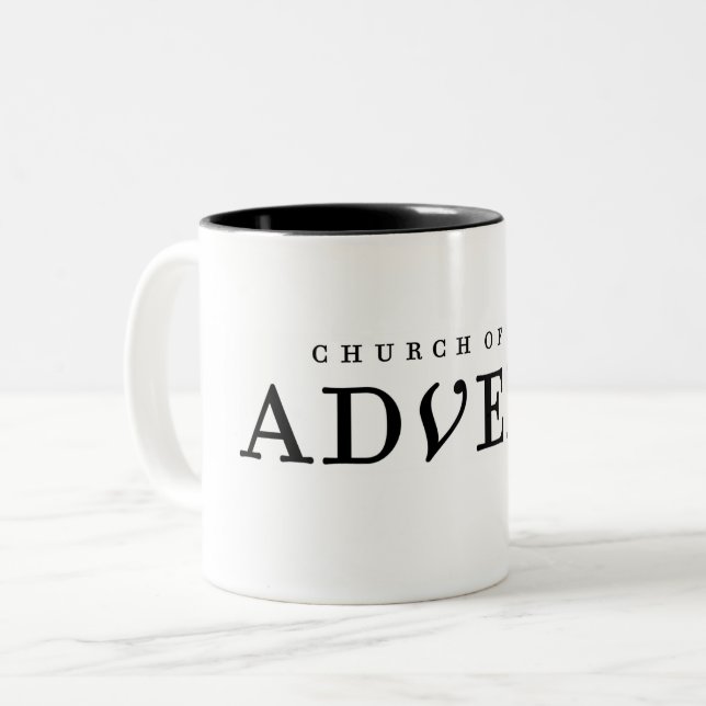 Caneca De Café Em Dois Tons Igreja do Advento (Frente Esquerda)