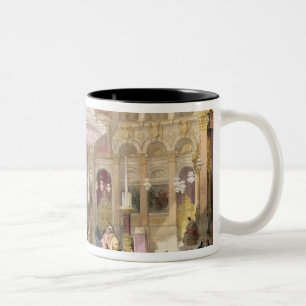 Caneca De Café Em Dois Tons Igreja grega do Sepulchre santamente, Jerusalem,
