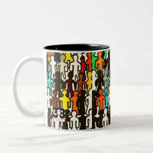 Caneca De Café Em Dois Tons Igualdade Racial