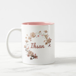Caneca De Café Em Dois Tons Ihsan Floral Mug