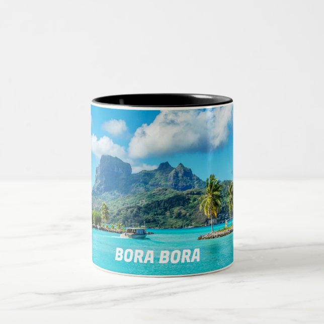 Caneca De Café Em Dois Tons Ilha BORA BORA Dream (Centro)