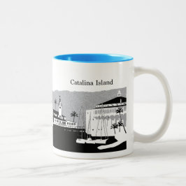 Caneca De Café Em Dois Tons Ilha Catalina Souvenir Mug