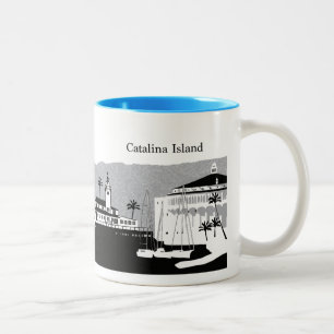 Caneca De Café Em Dois Tons Ilha Catalina Souvenir Mug