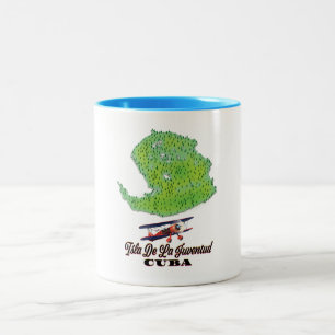Caneca De Café Em Dois Tons ilha da juventude Cuba