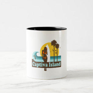 Caneca De Café Em Dois Tons Ilha de Captiva