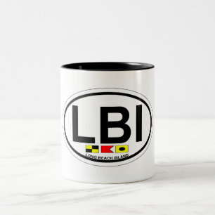 Caneca De Café Em Dois Tons Ilha de Long Beach