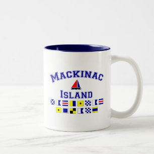 Caneca De Café Em Dois Tons Ilha de Mackinac