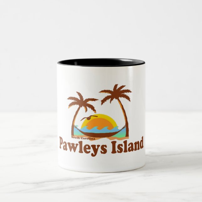 Caneca De Café Em Dois Tons Ilha de Pawleys (Centro)