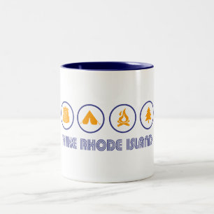 Caneca De Café Em Dois Tons Ilha Hike Rhode