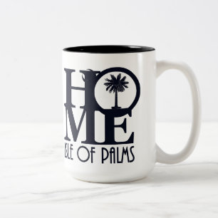 Caneca De Café Em Dois Tons Ilha HOME de Palms 15oz