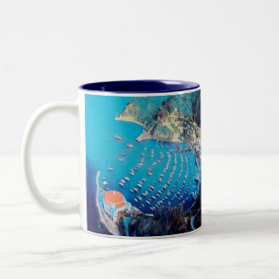Caneca De Café Em Dois Tons Ilha PAPAIS NOEIS ldp CATALINA - Califórnia - por