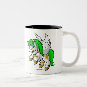 Caneca De Café Em Dois Tons Ilha que voa uni sobre a ilha do mistério