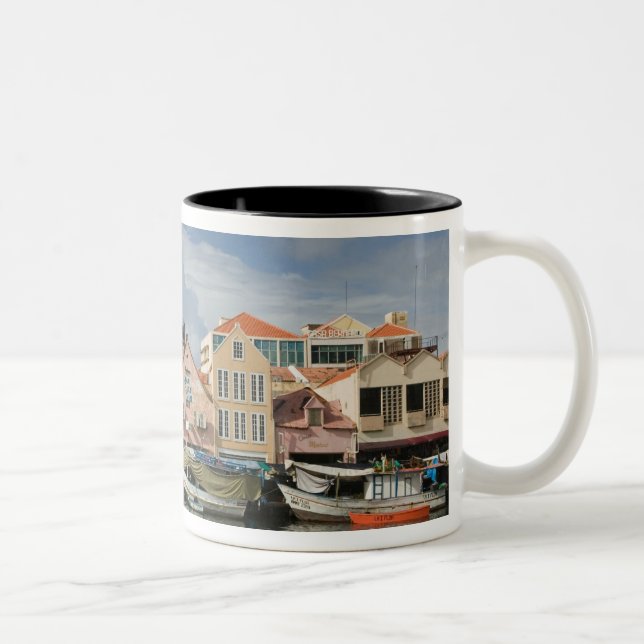 Caneca De Café Em Dois Tons Ilhas ABC, CURACAO, Willemstad: Punda, (Direita)