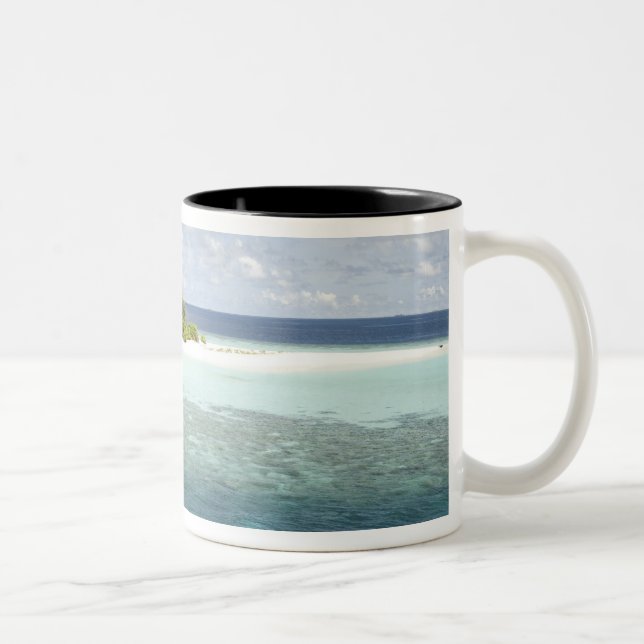 Caneca De Café Em Dois Tons Ilhas Dhiggiri, Sul Ari Atoll, As Maldivas, (Direita)
