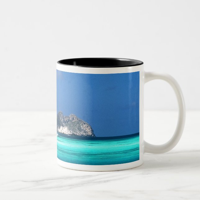 Caneca De Café Em Dois Tons Ilhas Los Roques, Venezuela (Direita)