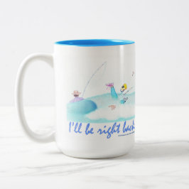 Caneca De Café Em Dois Tons I'll Be Right Back 
