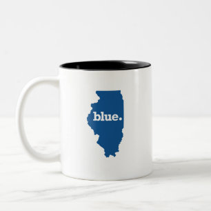 CANECA DE CAFÉ EM DOIS TONS ILLINOIS ESTADO AZUL