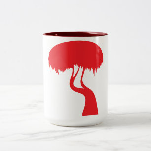 Caneca De Café Em Dois Tons Ilmenskie Birch Tree Coffee Mug
