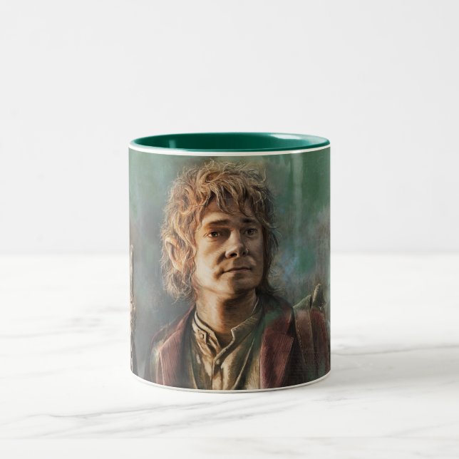 Caneca De Café Em Dois Tons Ilustração BILBO BAGGINS™ (Centro)