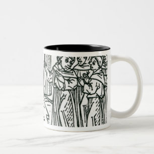 Caneca De Café Em Dois Tons Ilustração 'da viagem de St. Brendan