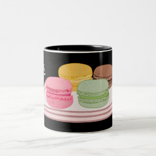 Caneca De Café Em Dois Tons Ilustração de desenho de Macaron