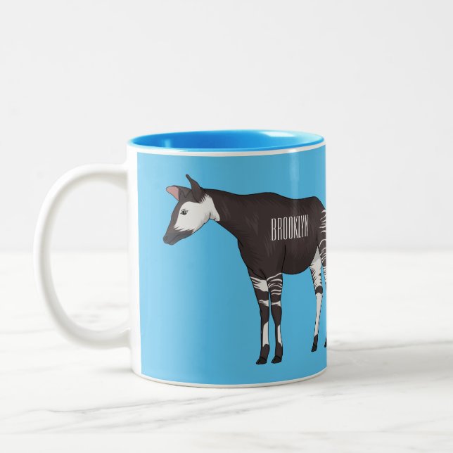 Caneca De Café Em Dois Tons Ilustração de desenho em Okapi (Esquerda)
