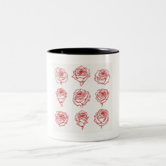 Caneca De Café Em Dois Tons ilustração de rosa