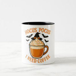 Caneca De Café Em Dois Tons Ilustração do Café Halloween