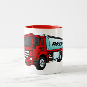 Caneca De Café Em Dois Tons Ilustração do desenho animado do transporte de c