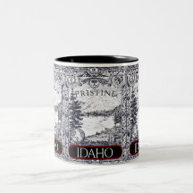 Ilustração Vintage Pristine Idaho Mug