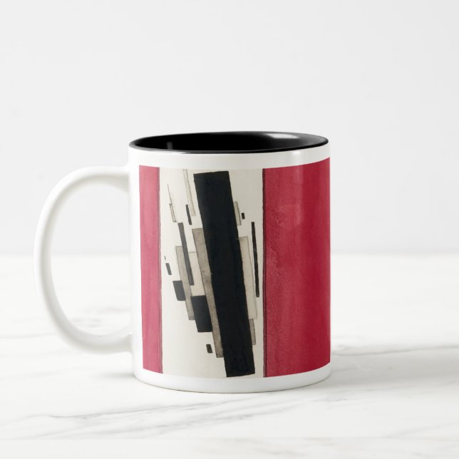 Caneca De Café Em Dois Tons Ilya Chashnik suprematista Composição (Esquerda)