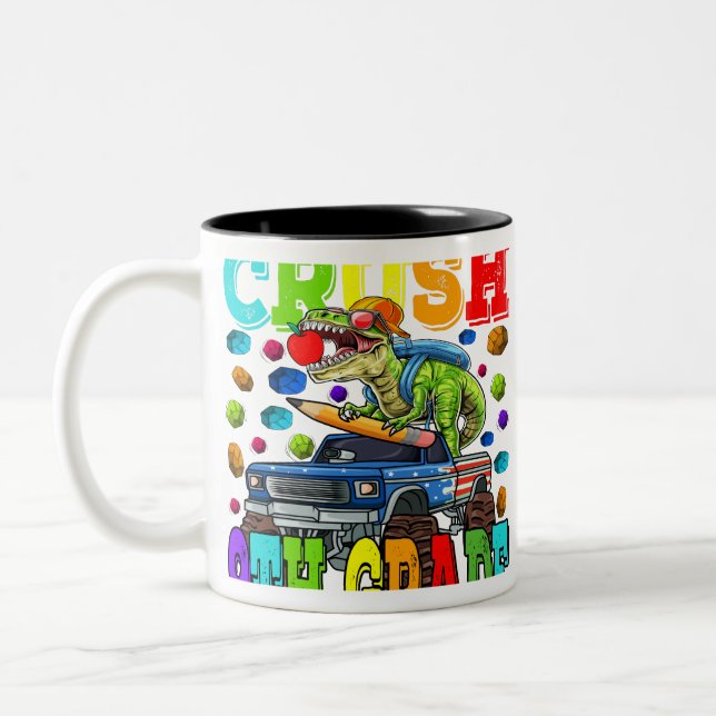 Caneca De Café Em Dois Tons I'm Ready To Crush 9th Grade Monster Truck (Esquerda)