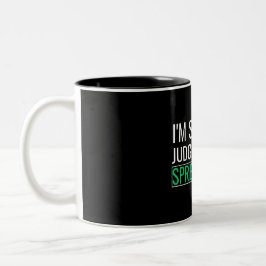 Caneca De Café Em Dois Tons I'm Silently Judging Your Spreadsheet