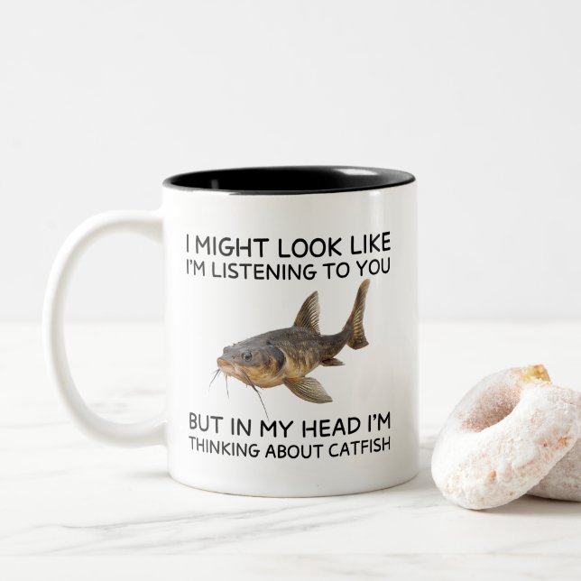 Caneca De Café Em Dois Tons  I'm thinking about CATFISH (Com Donut)