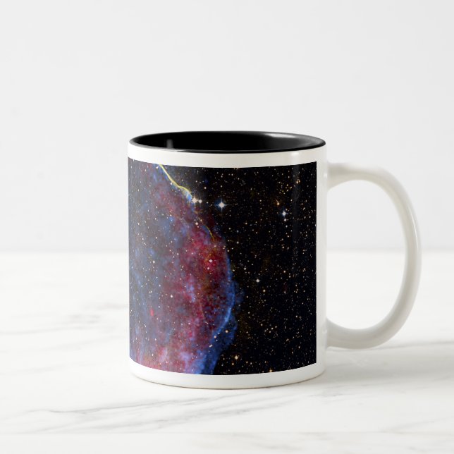 Caneca De Café Em Dois Tons Imagem composta do remon de supernova SN 1006 (Direita)