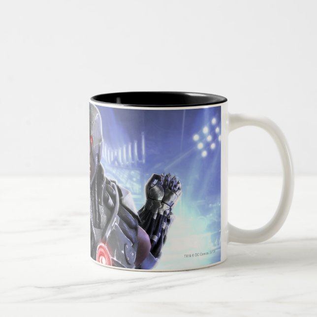 Caneca De Café Em Dois Tons Imagem: Cyborg 2 (Direita)